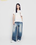  Áo Phông ADLV Rabbit Bear Doll Logo Short Sleeve T-Shirt Trắng 