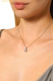  Dây Chuyền Swarovski Birthstone pendant Square cut, April, White, Rhodium plated 5651704 