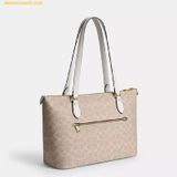  Túi Tote Coach Gallery Tote Bag In Signature Canvas CW381 Chalk 