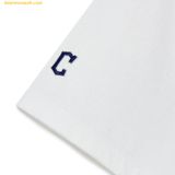  Áo Phông MLB Varsity Overfit Short Sleeve T-Shirt CLE (Trắng) 3ATSV0233-45WHS 