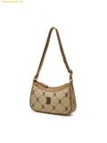  Túi Đeo Vai MLB Boston Red Sox Diamond Monogram JQD Mini Hobo Bag 7ACRMD15N-43BGS Nâu 