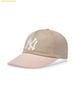  Mũ lưỡi Trai MLB Q Fit Contrast Unstructured Ball Cap New York Yankees Mg.Sand 