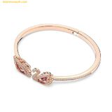 Vòng Tay, Lắc Tay Swarovski Dancing Swan Bangle Swan Red Rose Gold Tone Plated 5614122 