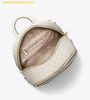  Balo Michael Kors Rhea Medium Signature Logo Backpack 35S5GRAB2B Trắng Logo 