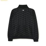  Áo Khoác Athleisure MLB Athleisure Classic Monogram Jacquard Jersey Stand-Neck Training Zip-Up NY (Black) 3ATRM0134-50BKS Đen 