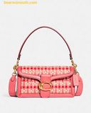  Túi Đeo Vai Coach Tabby Shoulder Bag 26 With Weaving CB847 Hồng San Hô 
