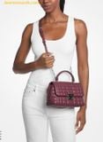  Túi Xách Michael Kors Tribeca Medium Quilted Leather Satchel Oxblood 30F5S2RS2L 