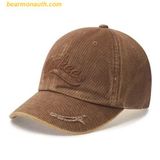  Mũ Lưỡi Trai MLB Vintage Cursive Unstructured Ball Cap NY (Mg.Brown) 3ACPVL64N-50BRM 
