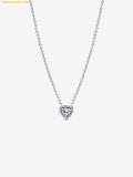  Dây Chuyền PANDORA Necklace with raised hearts Sterling silver 