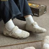  Giày Bệt Nữ Jeep Low-top Shoes PX231WAS575 - Xám 