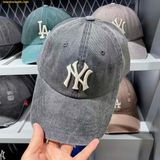 Mũ Lưỡi Trai MLB H-Fit Pigment Unstructured Ball Cap NY (Charcoal Grey) 3ACPVV65N-50CGS 