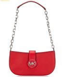  Túi Đeo Vai Michael Kors Carmen Small Leather Pouchette Shoulder Bag Đỏ 