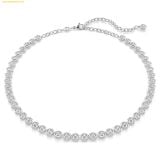  Dây Chuyền, Vòng Cổ Swarovski Imber Tennis necklace Round cut, White, Rhodium plated 5682595 