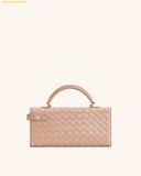  Túi Xách JW PEI Keyla Weave Texture Top Handle Bag - Pink 