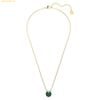  Dây Chuyền Swarovski Bella V pendant Round cut, Green, 18K gold finish 5735387 