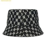  Mũ Bucket MLB Classic Monogram Bucket Hat NY (Black) 3AHTFF02N-50BKS 