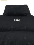  Áo Khoác Phao MLB Women's Diamond Monogram Tonton Velvet Crop Padding NY (Black) 3FDJM1046-50BKS 