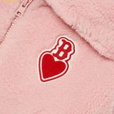  Áo Khoác Lông MLB Women's Heart Crop Fleece Jumper B (L.Coral) 3FFDH0126-43COL 