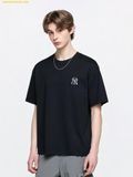  Áo Phông MLB Vintage Denim-like Monotive Oversized Short Sleeve T-shirt New York Yankees Black 3ATSM0763-50BKS 