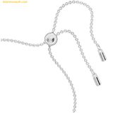  Vòng Tay , Lắc Tay Swarovski Una Bracelet Heart, White, Rhodium Plated 5625534 