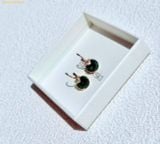  Bông Tai, Khuyên Tai Swarovski Bella V drop earrings Round cut, Green, 18K gold finish 5735389 