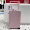  Vali Kéo FILA Ribbed Hard Shell Luggage 24 Inch Pink 