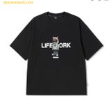  Áo Phông Life Work Hip Dog Applique Short Sleeve T-shirt LK262TS506 