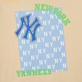  Áo Phông MLB Monotiv Overfit Short Sleeve T-Shirt NY (L.Beige) 3ATSM0443-50BGL Begi 
