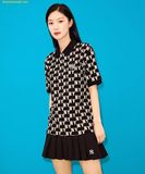  Áo Polo MLB Women's Classic Monogram Allover Pattern Carat NY (Black) 3FPQM0233-50BKS 