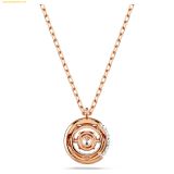  Dây Chuyền Swarovski Dextera pendant Round cut, dancing, White, Rose gold-tone plated 5692257 