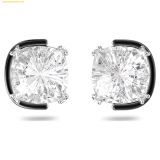 Bông Tai, Khuyên Tai Swarovski Harmonia stud earrings Cushion cut, White, Mixed metal finish 5600943 