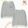  Áo Sweat MLB Classic Monogram Front Pattern Jacquard Overfit Sweatshirt 3AMTM0334 XS Trắng 