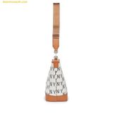  Túi Bucket MLB Big Classic Monogram Jacquard New Bucket Bag New York Yankees Cream 3ABML023N-50CRS Trắng Kem 