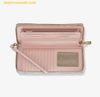  Ví Dài Michael Kors Jet Set Travel Large Signature Logo Continental Wristlet 35R4GTVT3V Powder Blush 