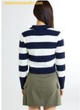  Áo Sweater Len SAPO Cable Semi-Open Sweater SPKWE49G40 - Navy 