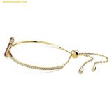  Vòng Tay , Lắc Tay Swarovski Bangle Swan, Medium, Red, Gold Tone Plated 