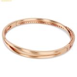  Vòng Tay, Lắc Tay Swarovski Hyperbola bangle White, Rose gold-tone plated 5620552 