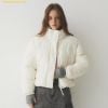  Áo Khoác Phao WHOAU High Neck Short Puffer Padding WHJPE4V15F Trắng 