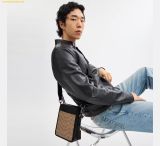  Túi Đeo Chéo COACH Sullivan Crossbody In Blocked Signature Canvas Charcoal Black CC090 