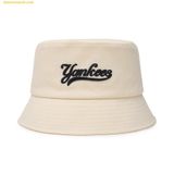  Mũ Bucket MLB Bucket Hat Varsity Series New York Yankees - Trắng Kem 