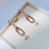  Khuyên Tai, Bông Tai Swarovski Constella Drop Earrings in Rose Gold-plated Metal - 218636950 