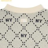  Áo Sweat MLB Monogram New York Yankees 3FKPM0134-50CRD - Trắng 
