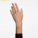  Vòng Tay , Lắc Tay Swarovski Una Bracelet Heart, White, Rhodium Plated 5625534 