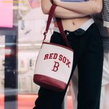  Túi Bucket MLB Varsity Basic Canvas Bucket Bag Boston Red Sox D.Cream - 3ABMS093N-43CRD 