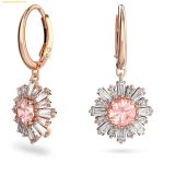  Bông Tai Swarovski Idyllia drop earrings Mixed cuts, Sun, Pink, Rose gold-tone plated 5642965 
