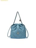  Túi Đeo Chéo MLB Basic Quilted PU Mini Bucket Crossbody Bag LA Dodgers L.Light Blue 3ACRBQ16N-07LBS 