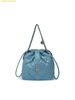 Túi Đeo Chéo MLB Basic Quilted PU Mini Bucket Crossbody Bag LA Dodgers L.Light Blue 3ACRBQ16N-07LBS