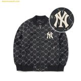 Áo Khoác Bomber MLB Diamond Monogram Jacquard Baseball Jumper NY (Black) 3AJPM0224-50BKS 