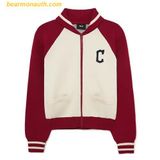 Áo Khoác Cardigan MLB Varsity Cleveland Guardians 3FKCV0134-45WIS Màu Đỏ 