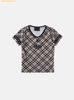 Áo Bad Blood 91 V-neck Jersey T-shirt - Beige Check w-tee25-111